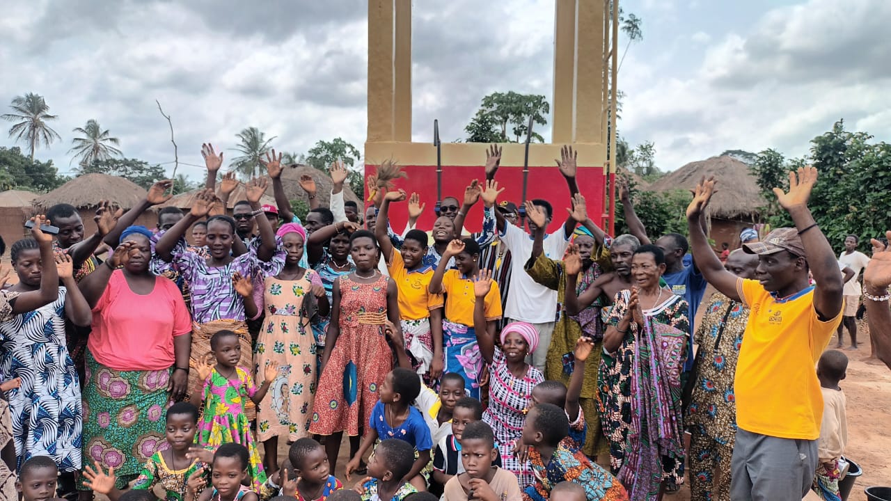 Forage de Deglofeme avec bornes-fontaines